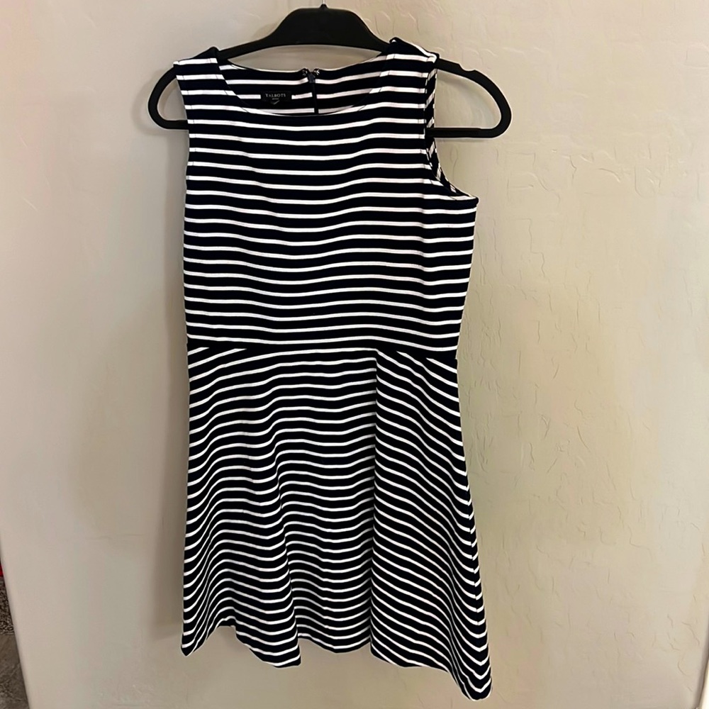 Talbots MP blue dress LIKE NEW!